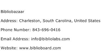 Bibliobazaar Address Contact Number