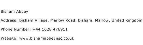 Bisham Abbey Address Contact Number