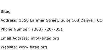 Bitag Address Contact Number