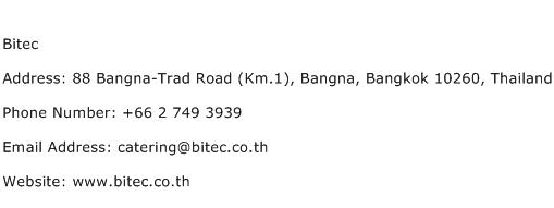 Bitec Address Contact Number