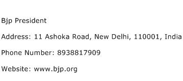 Bjp President Address Contact Number