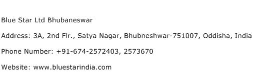 Blue Star Ltd Bhubaneswar Address Contact Number