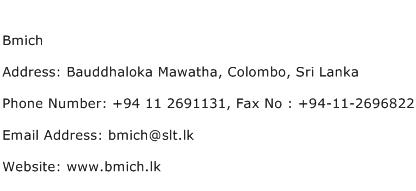 Bmich Address Contact Number