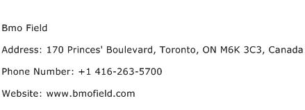 Bmo Field Address Contact Number