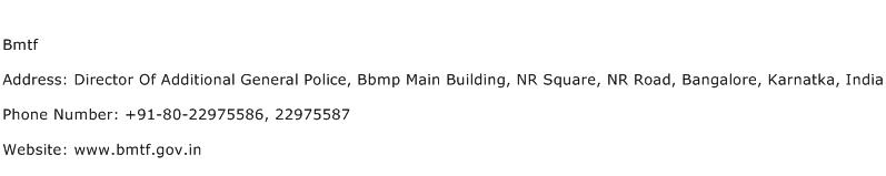 Bmtf Address Contact Number