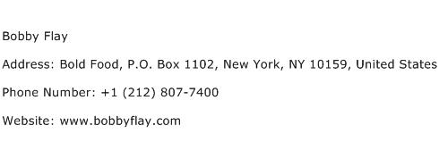 Bobby Flay Address Contact Number