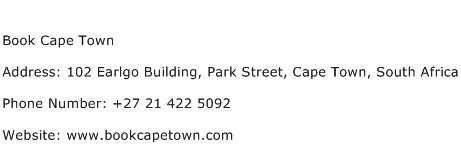 Book Cape Town Address Contact Number