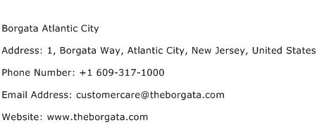 Borgata Atlantic City Address Contact Number