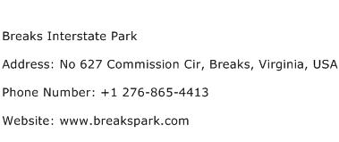Breaks Interstate Park Address Contact Number