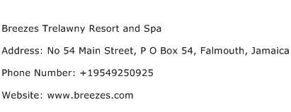 Breezes Trelawny Resort and Spa Address Contact Number