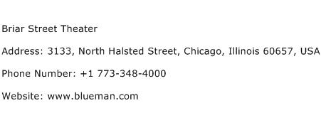 Briar Street Theater Address Contact Number