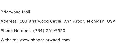 Briarwood Mall Address Contact Number