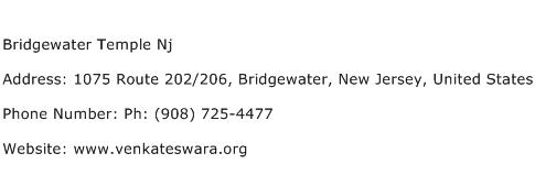 Bridgewater Temple Nj Address Contact Number