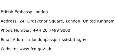 british embassy travel advice contact number