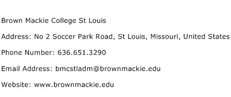 Brown Mackie College St Louis Address Contact Number