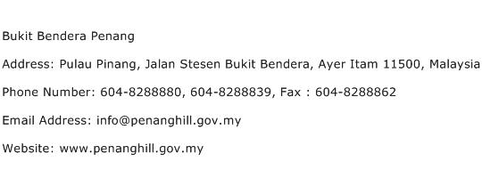 Bukit Bendera Penang Address Contact Number
