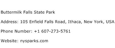 Buttermilk Falls State Park Address Contact Number