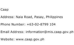 Caap Address Contact Number