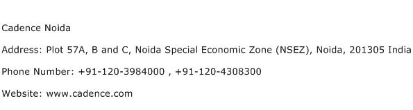 Cadence Noida Address Contact Number