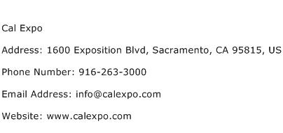 Cal Expo Address Contact Number