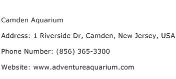 Camden Aquarium Address Contact Number