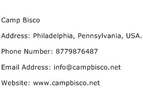 Camp Bisco Address Contact Number
