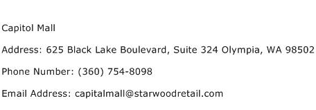 Capitol Mall Address Contact Number