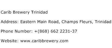 Carib Brewery Trinidad Address Contact Number