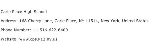 Carle Place High School Address Contact Number