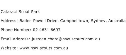 Cataract Scout Park Address Contact Number
