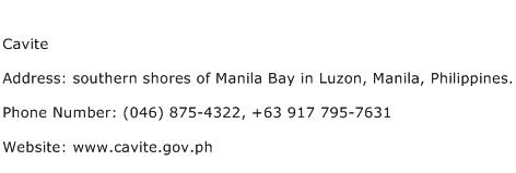 Cavite Address Contact Number