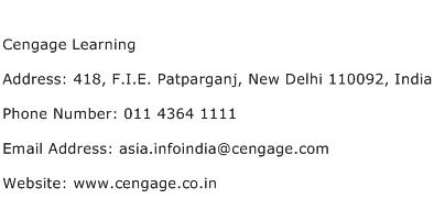 Cengage Learning Address Contact Number