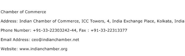 Chamber of Commerce Address Contact Number