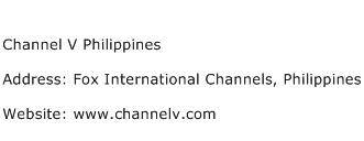 Channel V Philippines Address Contact Number
