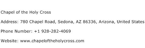 Chapel of the Holy Cross Address Contact Number