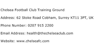 Chelsea Football Club Training Ground Address Contact Number
