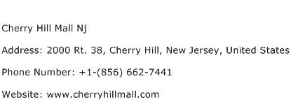 Cherry Hill Mall Nj Address Contact Number