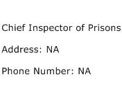 Chief Inspector of Prisons Address Contact Number