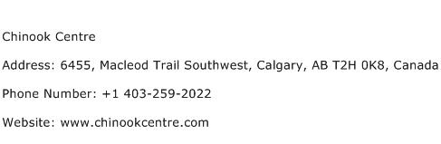Chinook Centre Address Contact Number
