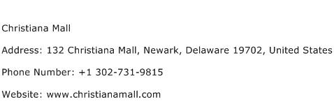 Christiana Mall Address Contact Number