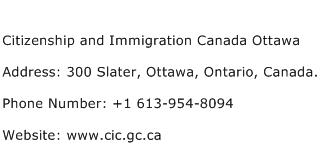 Citizenship and Immigration Canada Ottawa Address, Contact Number of  Citizenship and Immigration Canada Ottawa