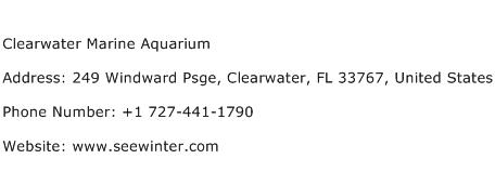 clearwater marine aquarium address