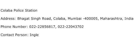 Colaba Police Station Address Contact Number