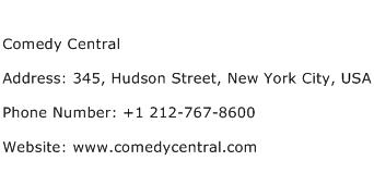 Comedy Central Address Contact Number