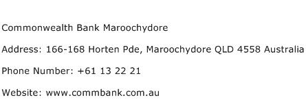 Commonwealth Bank Maroochydore Address Contact Number
