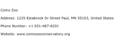 Como Zoo Address Contact Number