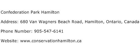 Confederation Park Hamilton Address Contact Number