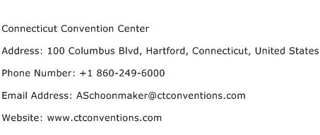 Connecticut Convention Center Address Contact Number