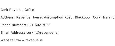 Cork Revenue Office Address Contact Number