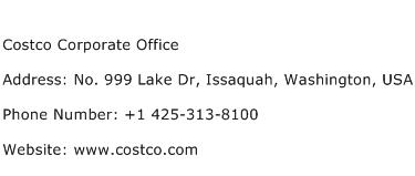 Costco Corporate Office Address Contact Number